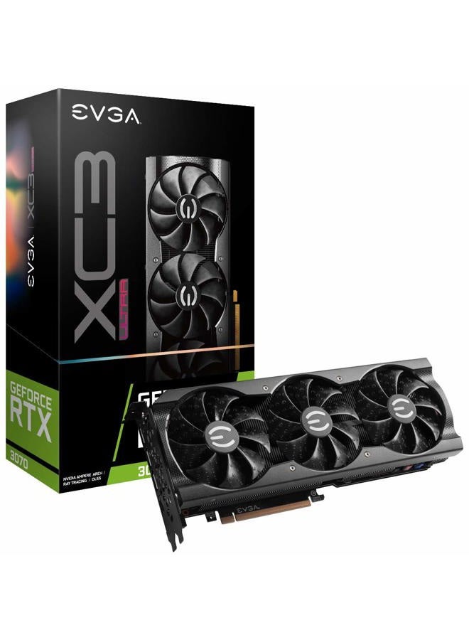 EVGA 08G-P5-3755-KR GeForce RTX 3070 XC3 Ultra Gaming, 8GB GDDR6, iCX3 Cooling, ARGB LED, Metal Backplate - Image 1