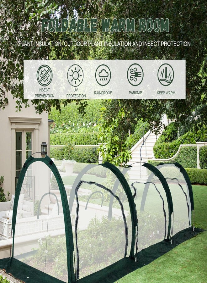Toboom Outdoor Portable Tunnel Greenhouse - Clear Mini Greenhouses, Ideal for Backyards and Outdoor Vegetables Growing (3M) - Image 3