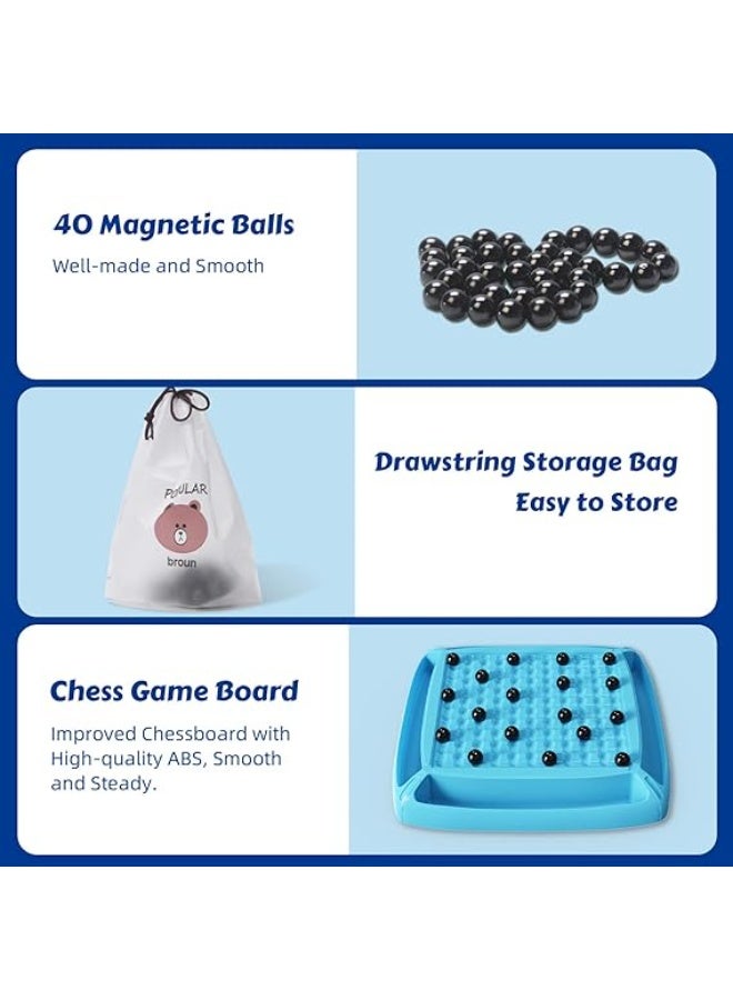 لعبة الشطرنج المغناطيسية – لعبة استراتيجية على الطاولة مكونة من 40 قطعة - Image 2