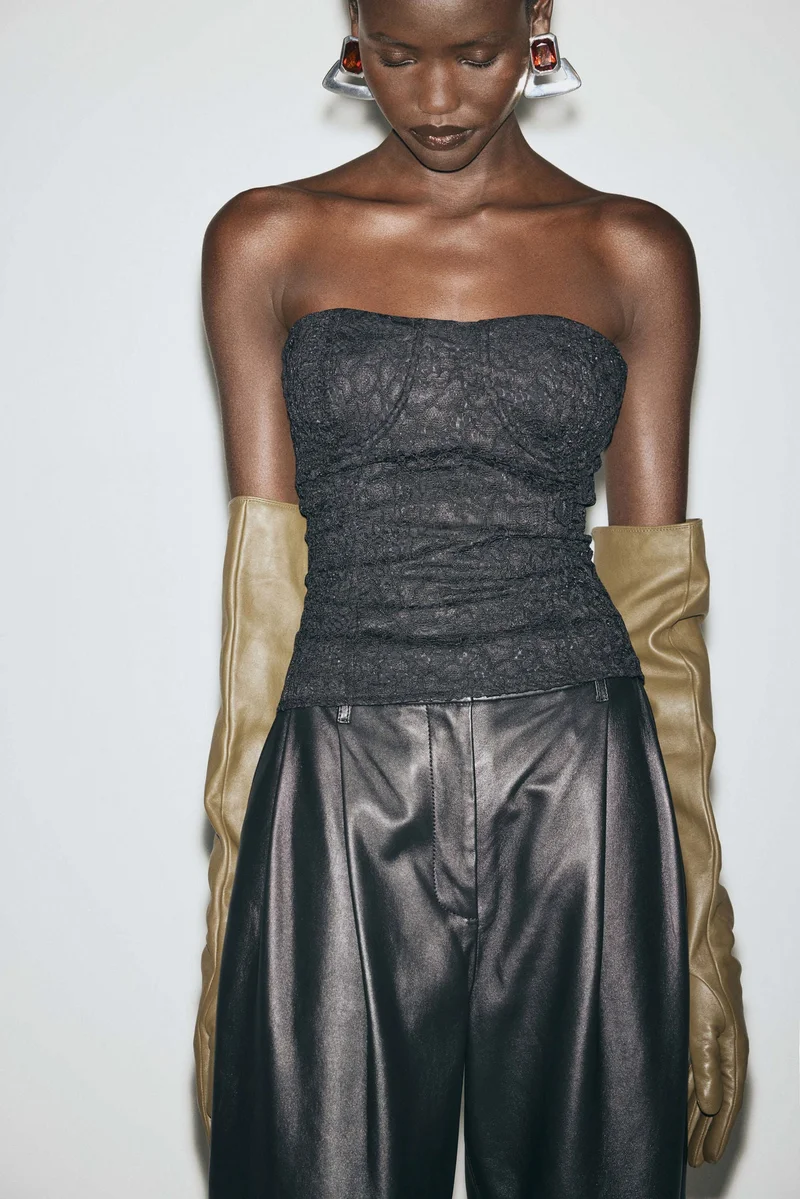 H&M Lace bustier top