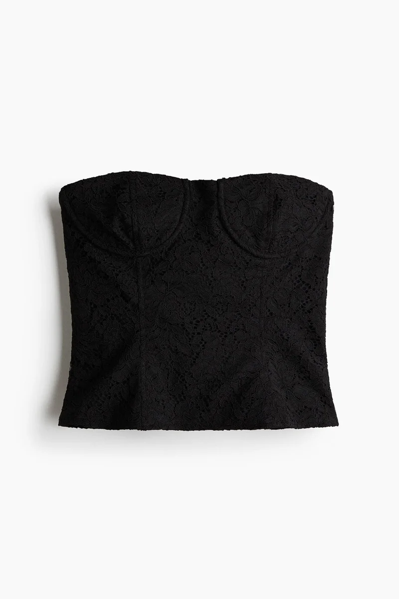 H&M Lace bustier top