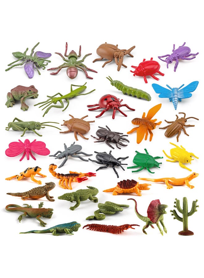 Simulation Solid Spider Unicorn Centipede Insect Model Children's Toy Butterfly Bee Animal Ornaments Sand Table-Colour:T15355 Caterpillar 12g  - Image 4