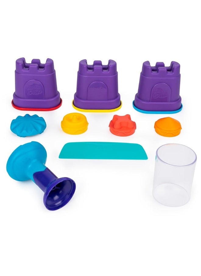 Kinetic Sand - Kinetic Sand, Rainbow Mix Set with 3 Colors of Kinetic Sand (13.5oz) and 6 Tools, Play Sand Sensory Toys for Kids Ages 3 and up - Image 1