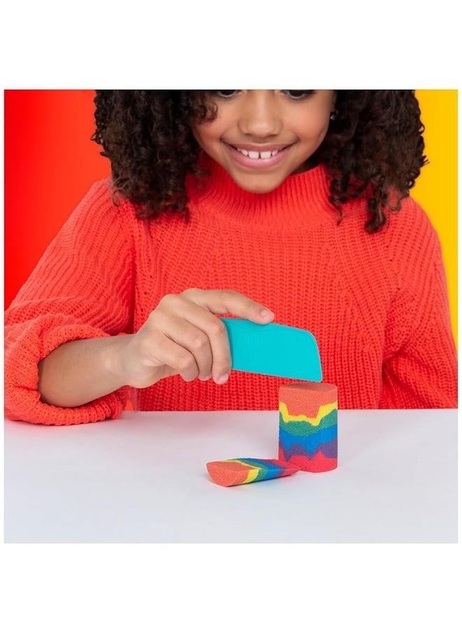 Kinetic Sand - Kinetic Sand, Rainbow Mix Set with 3 Colors of Kinetic Sand (13.5oz) and 6 Tools, Play Sand Sensory Toys for Kids Ages 3 and up - Image 1