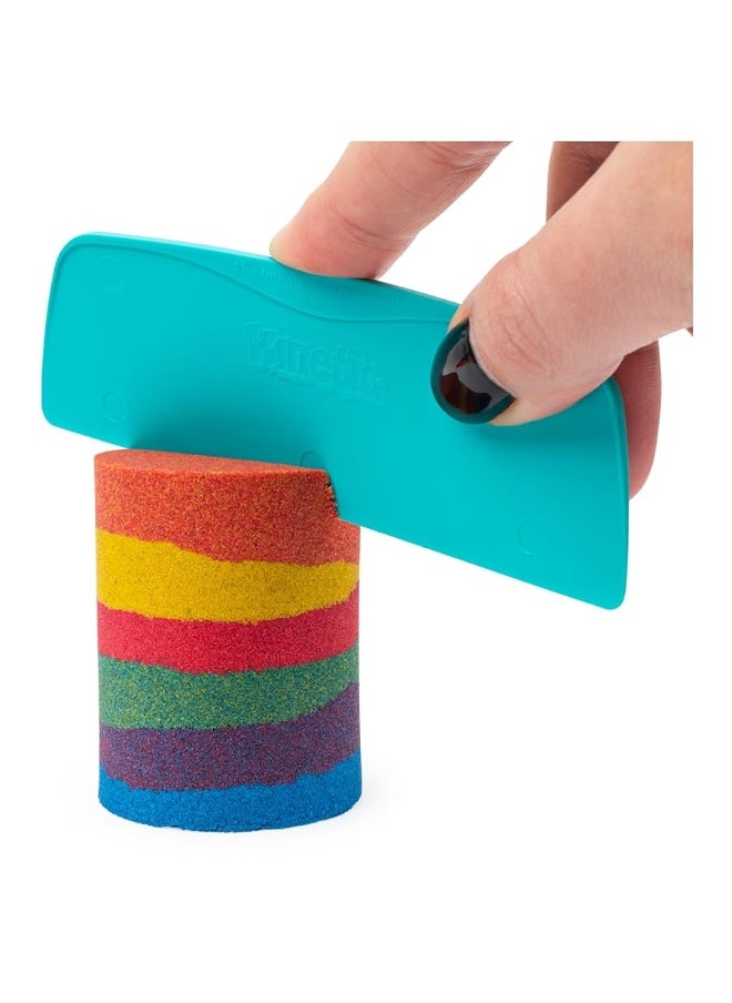 Kinetic Sand - Kinetic Sand, Rainbow Mix Set with 3 Colors of Kinetic Sand (13.5oz) and 6 Tools, Play Sand Sensory Toys for Kids Ages 3 and up - Image 1