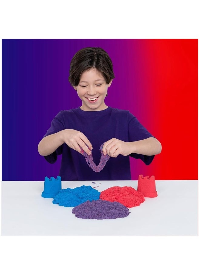 Kinetic Sand - Kinetic Sand, Rainbow Mix Set with 3 Colors of Kinetic Sand (13.5oz) and 6 Tools, Play Sand Sensory Toys for Kids Ages 3 and up - Image 1