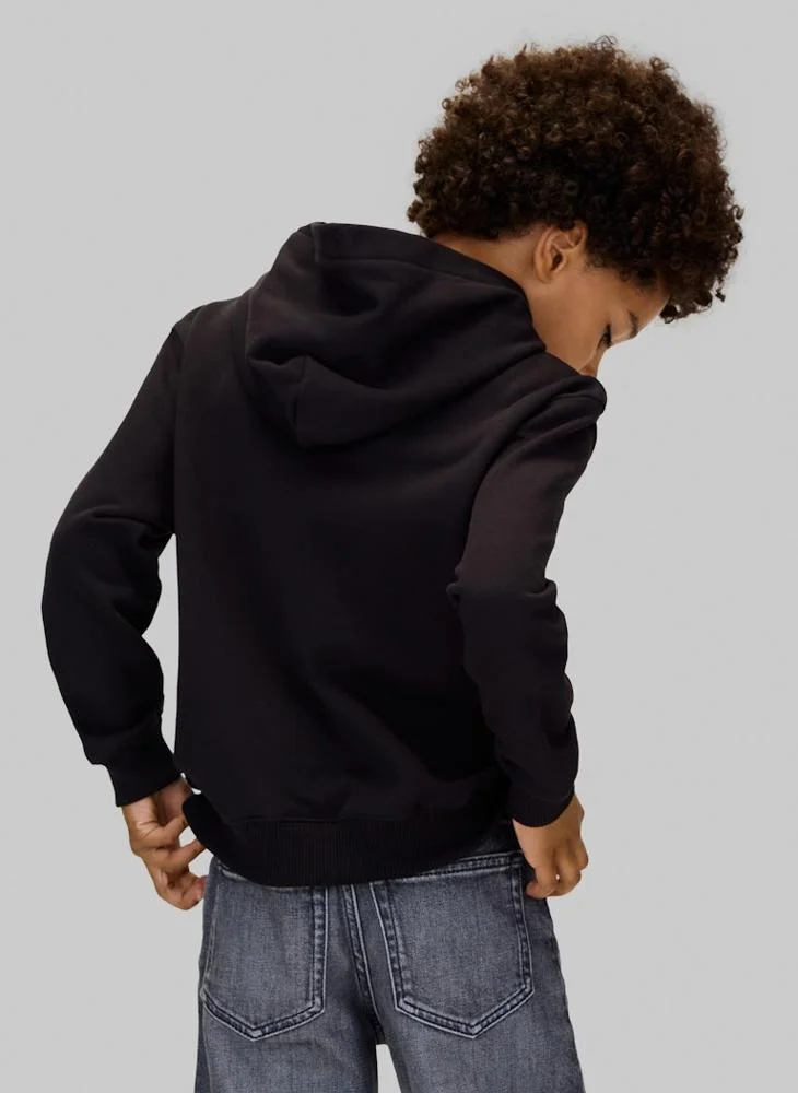 Calvin Klein Jeans Youth Pocket Detail Pullover Hoodie