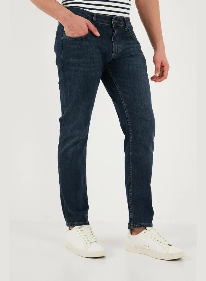 Buratti  Buratti Regular Fit Straight Leg Regular Waist Jeans Men's Denim Trousers 2203C51PARMA for Men | Best Price UAE