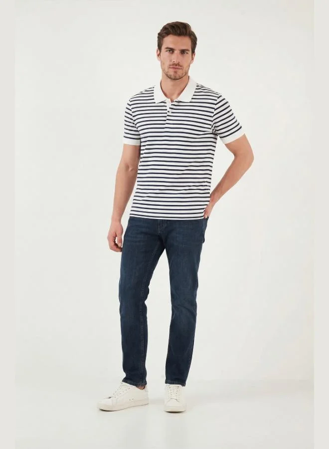 Buratti  Buratti Regular Fit Straight Leg Regular Waist Jeans Men's Denim Trousers 2203C51PARMA for Men | Best Price UAE