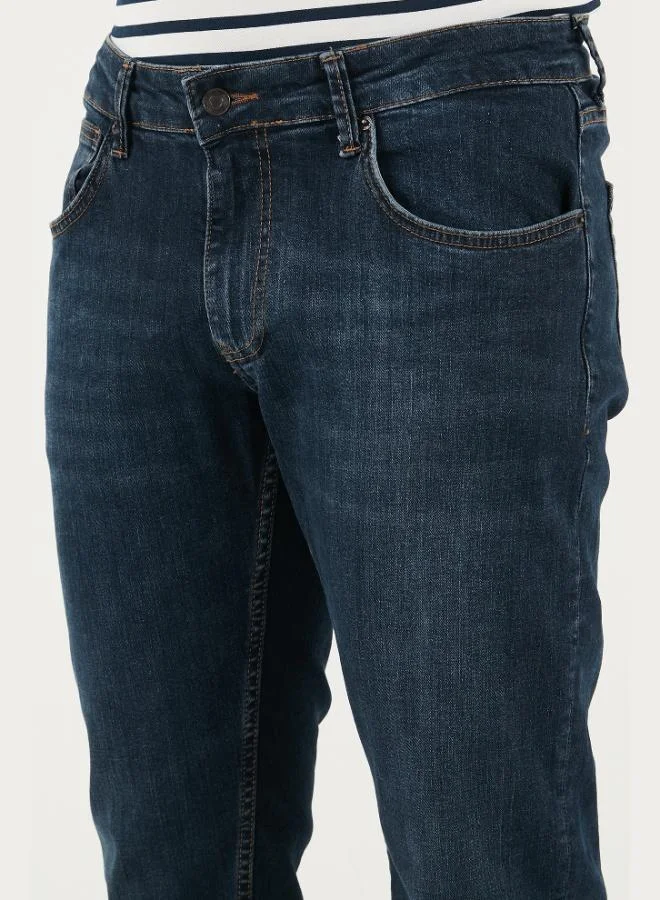 Buratti  Buratti Regular Fit Straight Leg Regular Waist Jeans Men's Denim Trousers 2203C51PARMA for Men | Best Price UAE