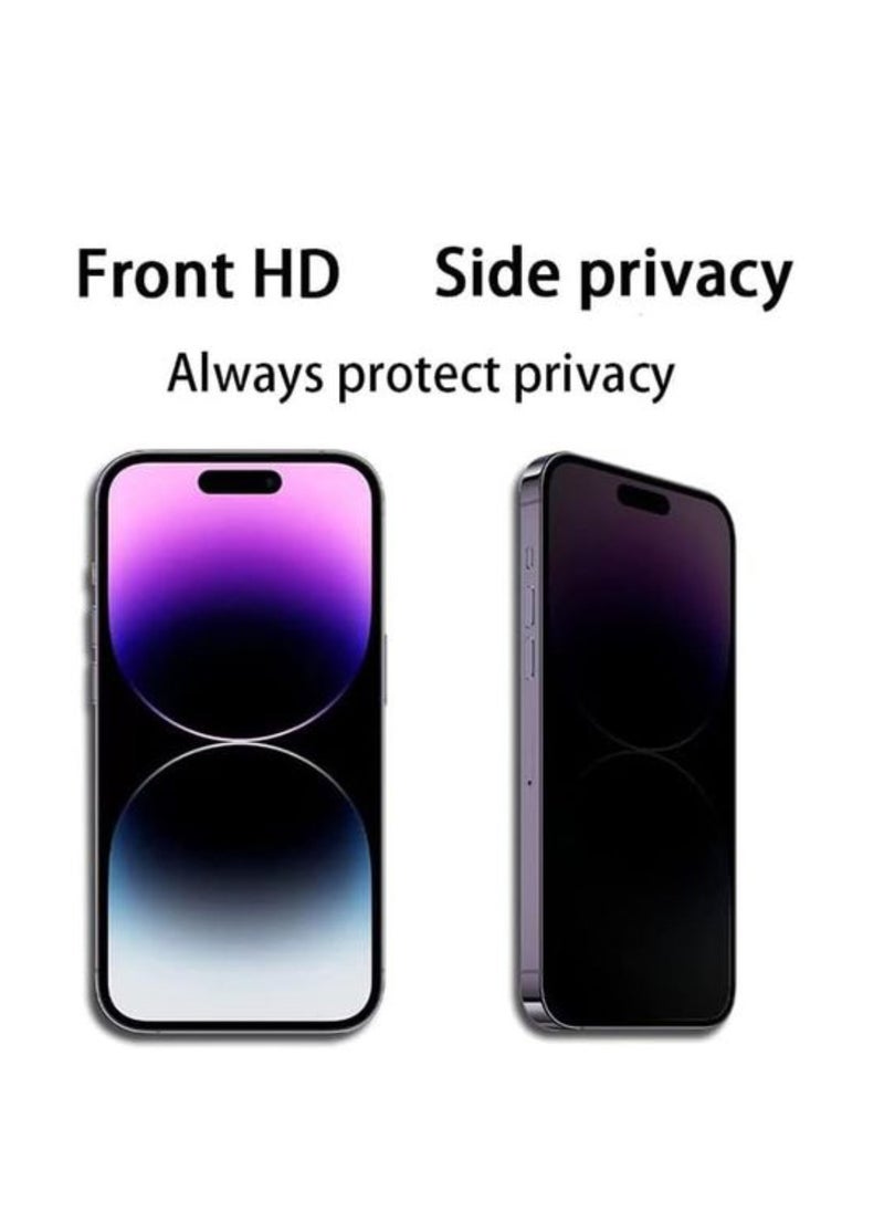 TIGER iPhone Tempered Glass 3 Pack Privacy Screen Protector Set For iPhone 14 Pro Max 6.7 Inch Anti-Spy Tempered-Glass, Scratch Resistant iPhone Glass Full-Coverage Glass (Privacy, iPhone 14 Pro Max) - Image 4