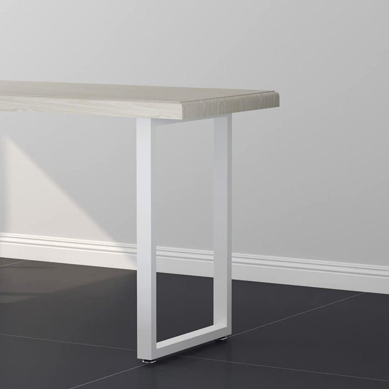 HIRVALL HIRVALL Metal Table Legs 28 Inch Heavy Duty Square Tube Desk Legs for Coffee Table Dining Table SquareShape Pack of 2 White  - Image 2
