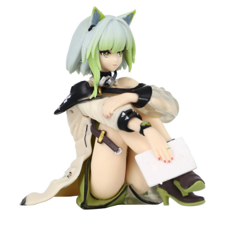 Kal'sit Energy Connection Figure - Seated Anime Girl PC Case Ornament - Image 4