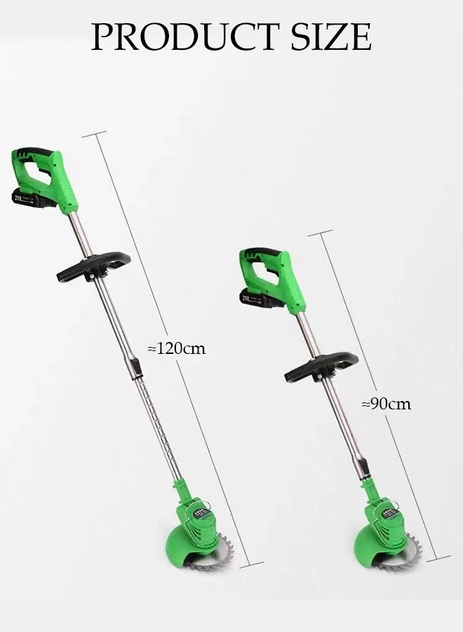 DUNISO Portable Electric Cordless Lawn Trimmer, Lawn Mower, Weeding Tool, Suitable For Garden Yard Lawn Trimming/Trimming/Care Work  - Image 2