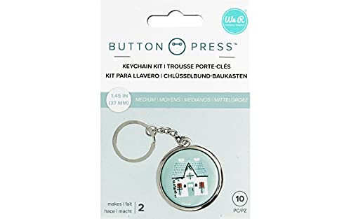 We R Memory Keepers Button Press Keychain Kit, Makes 2, 1.45 Inch, 37 MM, Easy to Use, DIY Craft, Crafts, Perfect for Any Occasion, Paper, Kids, Any Age, Scrapbooking - Image 5