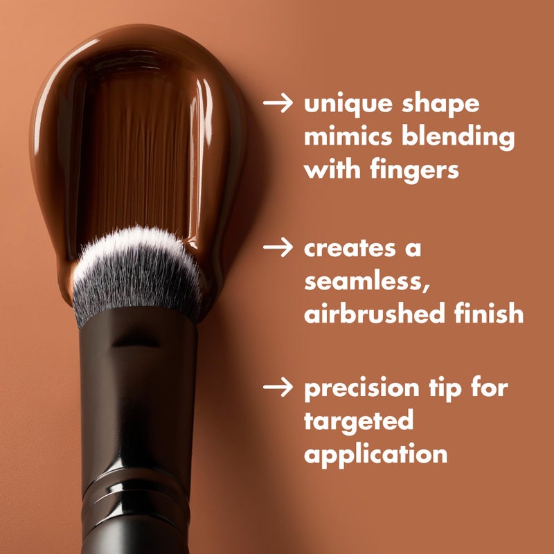 elf e.l.f. Tap & Blend Concealer Brush, Covers Blemishes & Dark Spots For An Airbrushed Finish With A Precision Tip, Synthetic, Vegan, & Cruelty-Free - Image 3