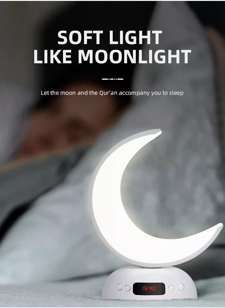 Generic - LED Moon Lamp Aromatherapy Function Speaker Quran and Alarm Clock - Image 1