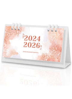 KONVINIT Small Desk Calendar 2024-2025, Aesthetic 2025 Desk Calendar - 6.8" X 3.7" - Runs From Sep. 2024 Until June. 2026, 28 Months Mini Desktop Calendar For School, Home And Office Supplies  - Image 1