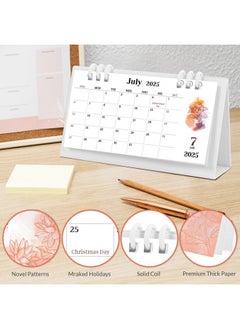 KONVINIT Small Desk Calendar 2024-2025, Aesthetic 2025 Desk Calendar - 6.8" X 3.7" - Runs From Sep. 2024 Until June. 2026, 28 Months Mini Desktop Calendar For School, Home And Office Supplies  - Image 2