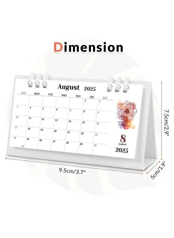 KONVINIT Small Desk Calendar 2024-2025, Aesthetic 2025 Desk Calendar - 6.8" X 3.7" - Runs From Sep. 2024 Until June. 2026, 28 Months Mini Desktop Calendar For School, Home And Office Supplies  - Image 5