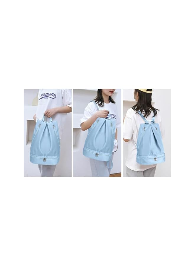 PROMASS Gym Backpack Waterproof Swimming Backpack with Shoe Compartment & Wet Pocket, Sports Travel Backpack Small Gym Bag - Image 2