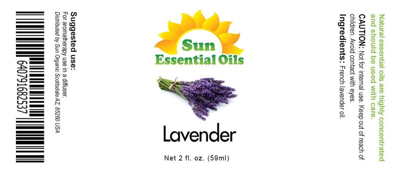 Sun Essential Oils زيت اللافندر الأساسي - زيت أساسي 2 أونصة (59 مل) للناشر، المرطب، البشرة، تدليك العلاج العطري، معطر لصنع الصابون والشمع في المنزل، رائحة مهدئة للنوم - Image 5