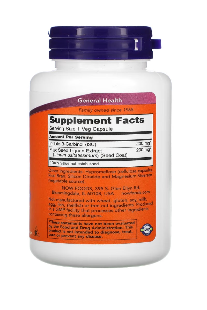 ناو إندول-3-كاربينول، 200 ملغ، 60 كبسولة نباتية - Image 2