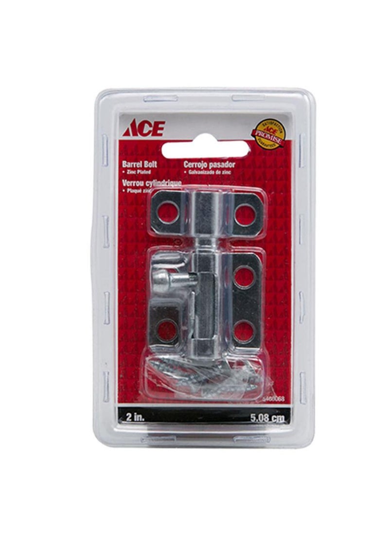 ACE Zinc Plated Barrel Bolt 5 08 Cm 