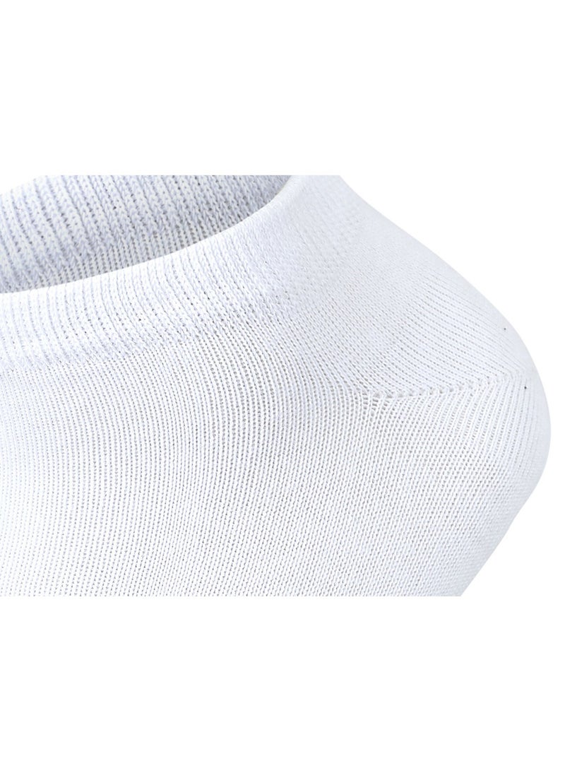 Men Set Of 3 Ankle Plain Socks (White-L.Gry-D.Gry)