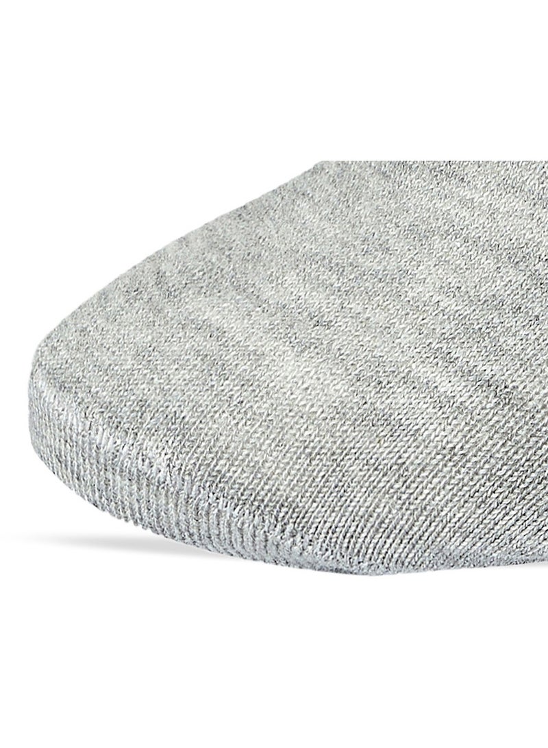 Men Set Of 3 Ankle Plain Socks (White-L.Gry-D.Gry)