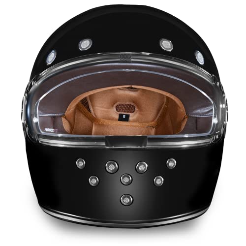 Daytona Helmets Retro Full Face Motorcycle Helmet - DOT Approved Vintage Helmet for Motorcycles, Cruisers, Scooters & Mopeds - Retro Motorcycle Helmets for Men, Women and Youth - Image 5