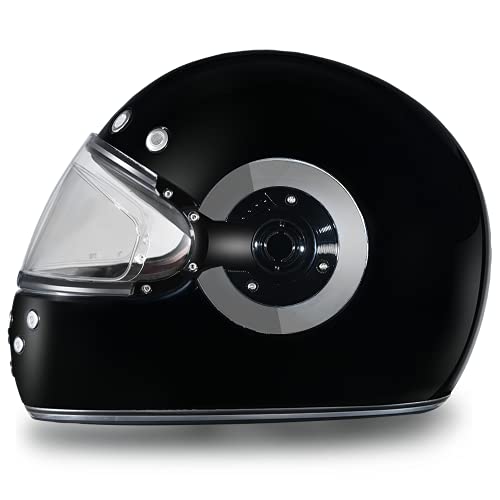 Daytona Helmets Retro Full Face Motorcycle Helmet - DOT Approved Vintage Helmet for Motorcycles, Cruisers, Scooters & Mopeds - Retro Motorcycle Helmets for Men, Women and Youth - Image 2