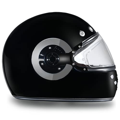 Daytona Helmets Retro Full Face Motorcycle Helmet - DOT Approved Vintage Helmet for Motorcycles, Cruisers, Scooters & Mopeds - Retro Motorcycle Helmets for Men, Women and Youth - Image 4