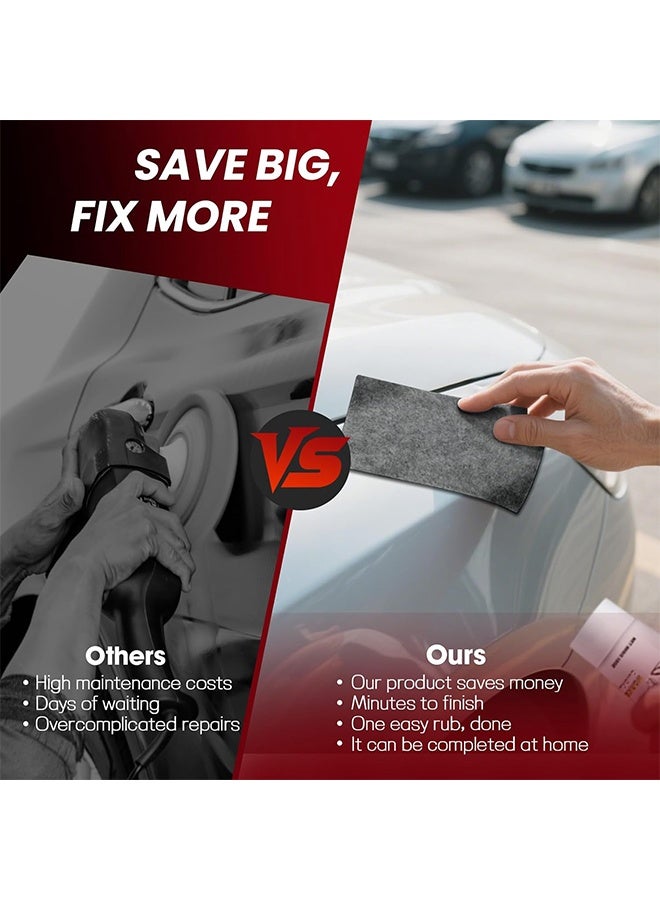 Homonth Scratch Remover 60G, With 6PCS Multi-Purpose Nano Magic Cloth Easy to Repair Small Scratched Water Spots Scratch Car Remover for All Car - Image 3
