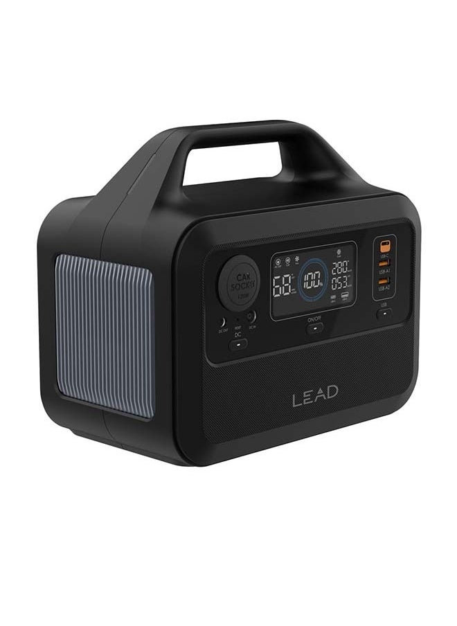 LEAD - محطة طاقة خارجية صغيرة 300 واط سوداء - Image 1