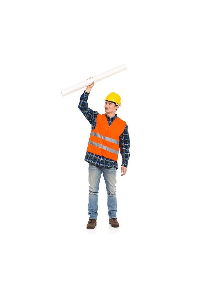 High Visibility Reflective Safety Vest Jacket High Quality Orange  - Image 2