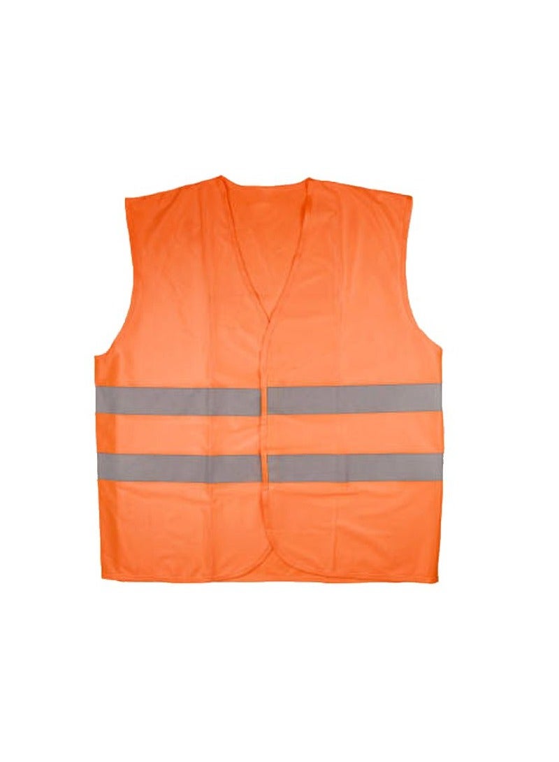 High Visibility Reflective Safety Vest Jacket High Quality Orange  - Image 1