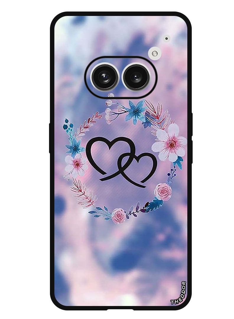 Theodor Protective Case Anti Scratch Shock Proof Bumper Cover For Nothing Phone (2a) Two HEarts - Image 1