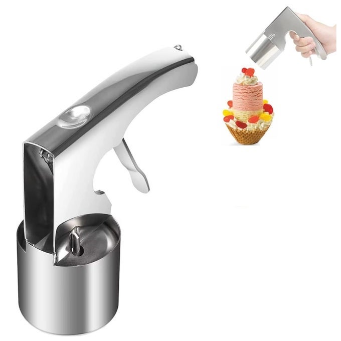 EASY RELEASE TRIGGER ICE CREAM SANDWICH SCOOP FOR BIG VOLUMES NOSTALGIC OLD FASHIONED ICE CREAM SCOOPER DESIGNED IN A CLASSIC CYLINDRICAL STYLE SCOOP DISHER