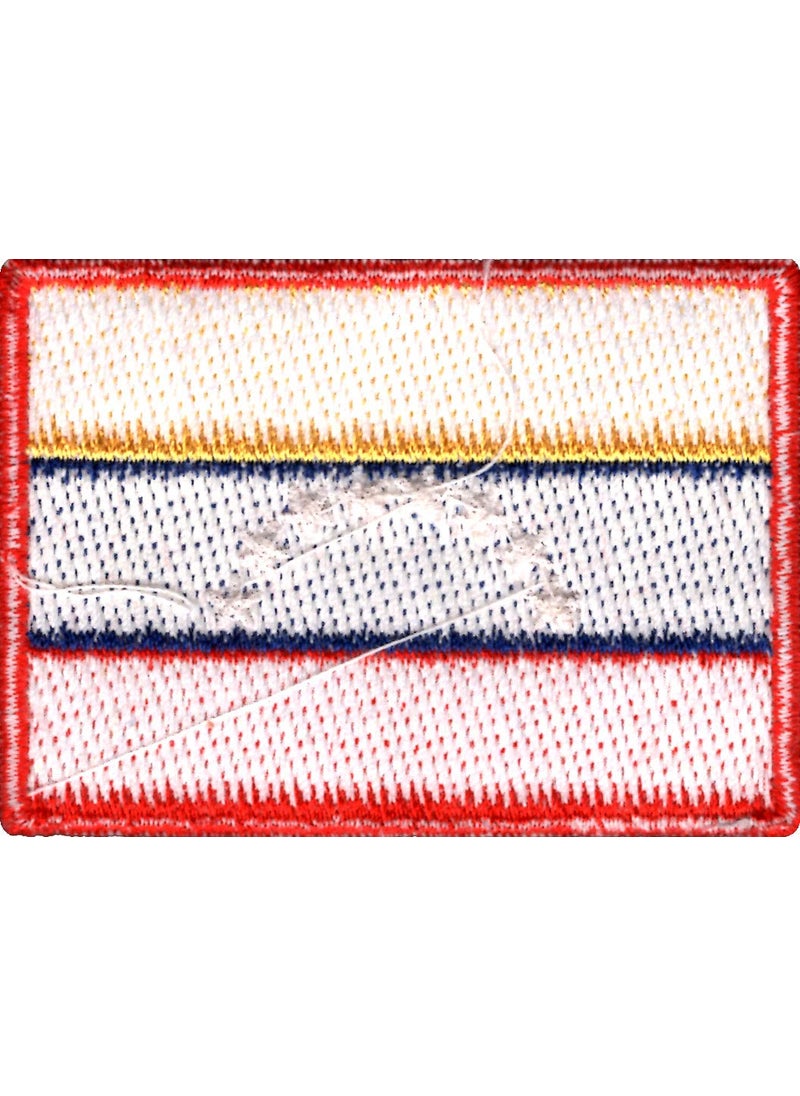 Artist Unknown - Venezuela Flag Applique Embroidered Sweing Patch Suitable for Jackets, Bags, T-Shirts, Jeans, Pants, Outdoor Clothing ; Size: 7cm x 5cm ; Imported from Malaysia (1 Piece). - Image 1