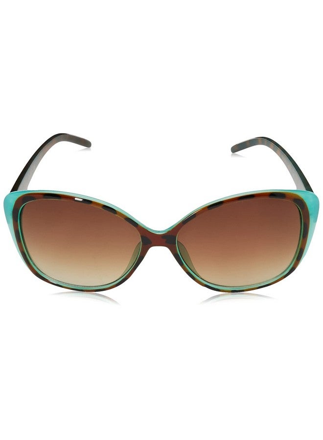 Jessica Simpson Womens J5012 Retro Cat Eye Sunglasses With Uv400 Protection. Glam Gifts For Her 56 Mm Animal & Blue 56 Mm Us - Image 2