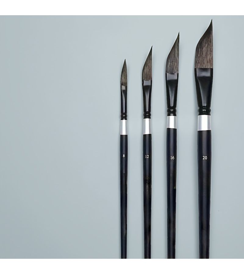 Professional Watercolor Paint Brush Set 20 Piece Imported Nylon Bristles Birch Wood Handle Metal Case Comfortable Grip Soft Tip Durable For Watercolor Gouache Oil And Acrylic Painting - Image 2