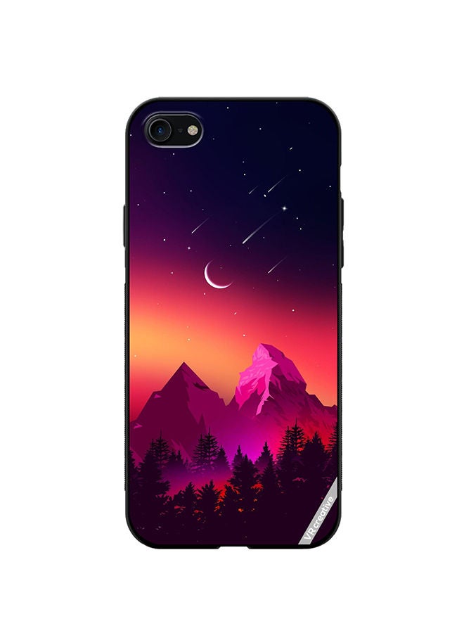 VR CREATIVE Protective Case Cover For Apple iPhone SE (2022) Moon Night Design Multicolour - Image 1