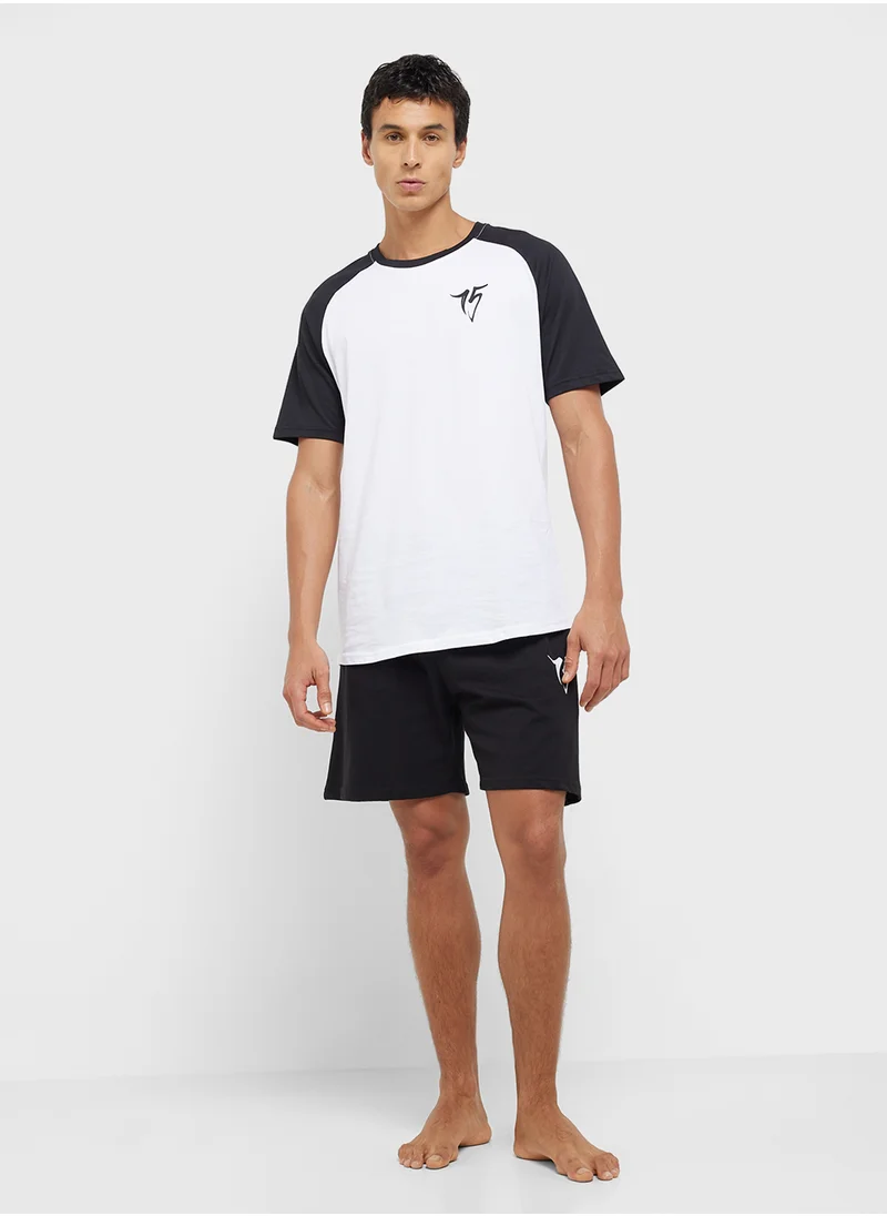 Seventy Five Nightwear T-Shirt & Shorts Set