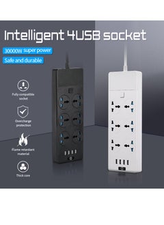 GULFLINK 3 Meter Cable With 6 Power Socket 4 Usb Ports Power Strip  - Image 2