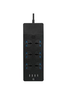 GULFLINK 3 Meter Cable With 6 Power Socket 4 Usb Ports Power Strip  - Image 1