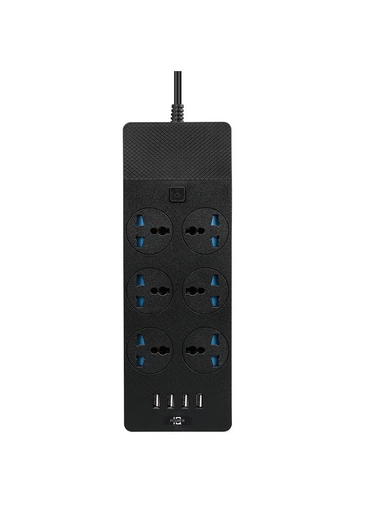 GULFLINK 3 Meter Cable With 6 Power Socket 4 Usb Ports Power Strip  - Image 1