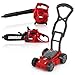 Arrowbash 3 Pcs Toy Gardening Tool Set for Kids Toy Leaf Blower Chainsaw Push Lawn Mower Pretend Set with Lights and Sounds Christmas Birthday Gifts for Boys Girls - Image 2