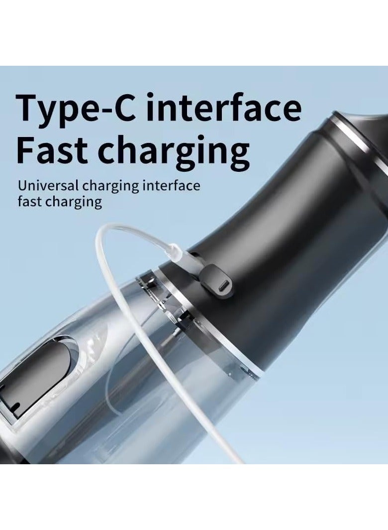 380ml Cordless Portable Dental Water Flosser, IPX7 Waterproof, 4 Jet Heads - Image 3