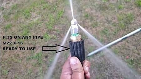 Fieldstar Premium Quick Connector Rotary Nozzle for Gutter, Sewer & Drain Cleaning | Fits JPT, Starq, Resqtech, Agaro, Shakti & More - Image 3